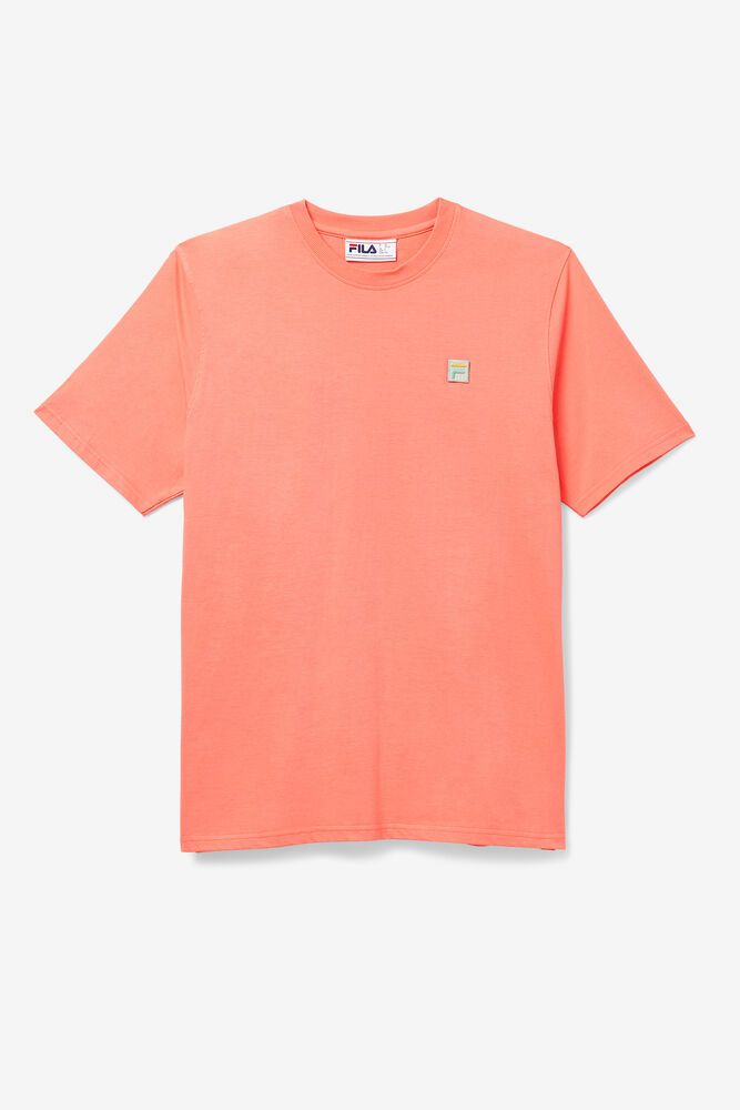 Fila T-Shirt Quartz Mens Orange - India AVC-749638